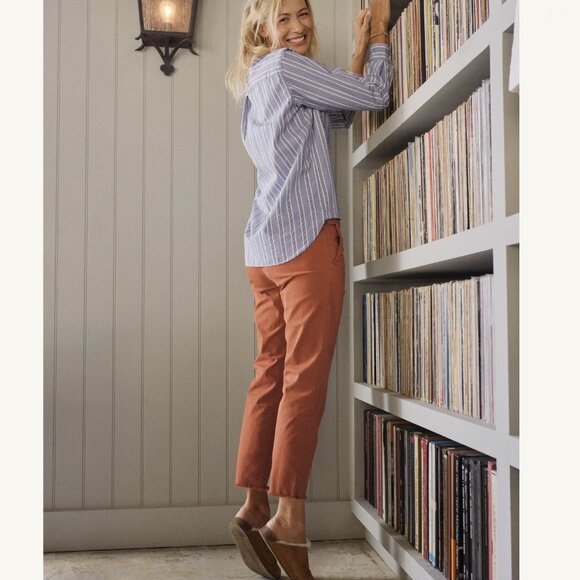 Frank & Eileen WICKLOW The Italian Chino Italian Performance Twill Size: 4 RUST - Picture 10 of 16